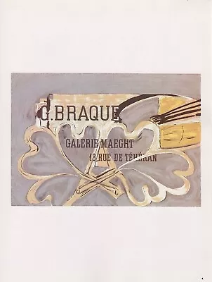 1989 VINTAGE  G. BRAQUE MAEGHT  HEARTS MOURLOT MINI POSTER COLOR Art Lithograph • $2