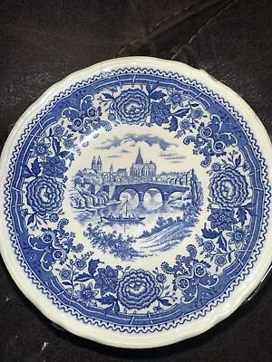 5 1/4  Villeroy & Boch Burgenland Blue Fruit/Dessert Bowl Vintage Porcelain • $10