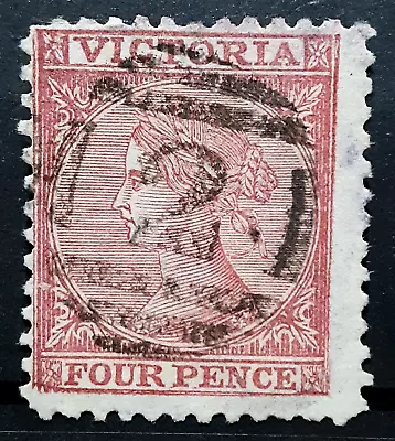 Victoria Australia Stamp 1867-78 4d Queen Victoria Scott # 115 Used • $0.99