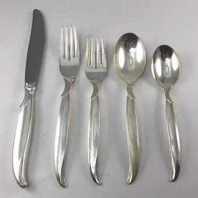 Vintage 1847 Rogers Bros. FLAIR Silverplate 5 Piece Place Setting ~ Flatware • $24