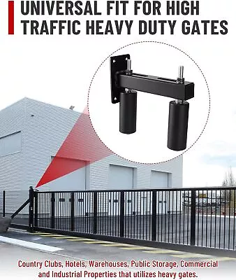 New Slide Gate Dual Guide Rollers For Sliding Rolling Gates 6” Easy To Install • $95.99