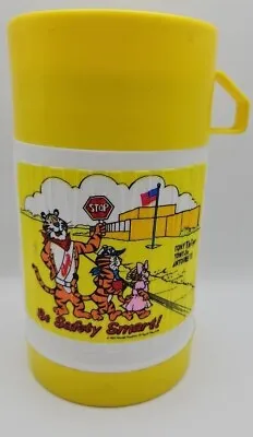 1984 Kelloggs Tony The Tiger Thermos Be Safety Smart Rare!!! Vintage!!! • $70