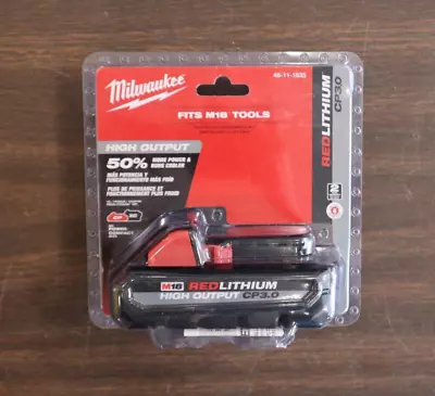 Milwaukee 48-11-1835 - M18 18 Volt Redlithium High Output CP 3.0 Battery - NEW! • $49.99