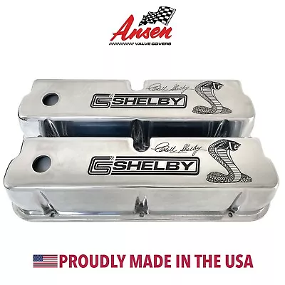 Ford CS Shelby Signature Cobra Tall Valve Covers - Polished (PREMIUM SERIES) • $399