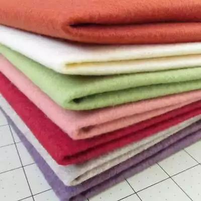 Merino Wool Felt Blend -20%Wool/80% Rayon - Made In USA - 1/4 Yard Off The Bolt • $2.98