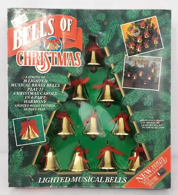 Vtg 1992 Mr Christmas Bells Remote Musical Light Up Decoration Tested Works READ • $39