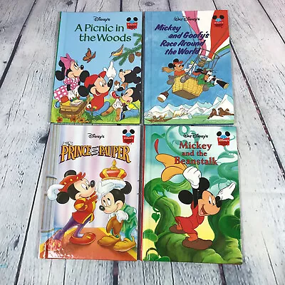 4 Mickey Mouse (Disney Wonderful World Of Reading) Books HB Childrens Stories • $13.99