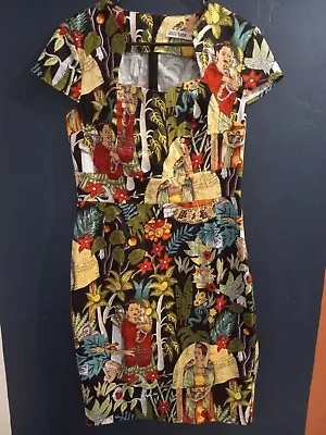 Grace Karin Frida Kahlo Art Graphic Dress Size M Medium Retro PinUp • $28