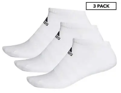 Adidas Unisex Cushioned Low Cut Sock 3-Pack - White • $49