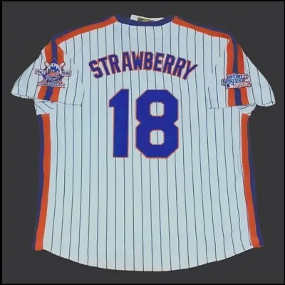 Darryl Strawberry Jersey New York Mets 1986 WS Retro Throwback Stitched NEW SALE • $82.47