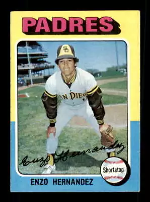1975 Topps #84 Enzo Hernandez VG/VGEX Padres 219584 • $1.04