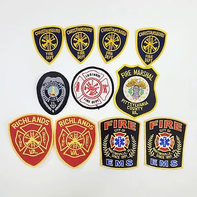 SW Virginia Fire Dept Patch Lot Christiansburg Wytheville Martinsville Richlands • $19.49