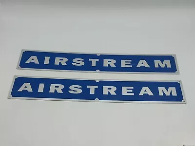 Rare Pair Of Original Vtg  50s  AIRSTREAM Camper Trailer Plaque Emblem Signs • $100