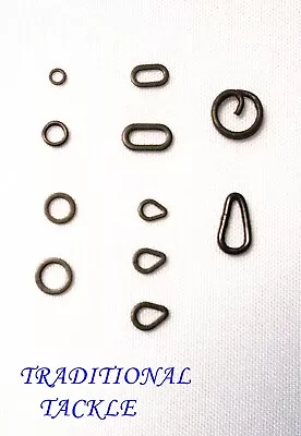 Roundoval & Pear Rig Rings Link Loops Q Ring  Clips - Carp Fishing Rigs • £3.19