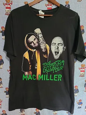 Mac Miller T Shirt The Good AM Tour 2015 Pittsburgh Home Town Kid L Vinatge  • $329.99