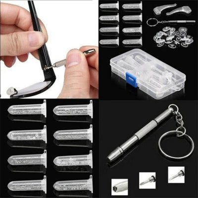 $11.98 • Buy Spectacles Eye Glasses Sunglasses Screws Nuts Pads Screwdriver Repair Tool Kits