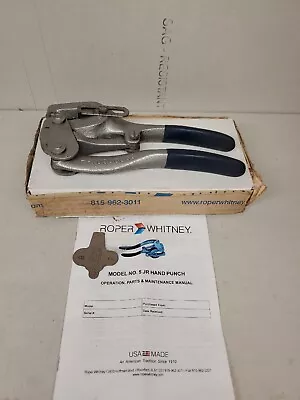 Roper Whitney No. 5 Jr Hand Punch  Made In USA  New Free Shipping  • $69.99