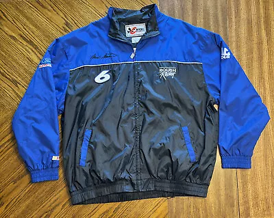 Vtg NASCAR Chase Authentics Mark Martin Ford Racing Windbreaker Jacket Sz XXL • $19.99