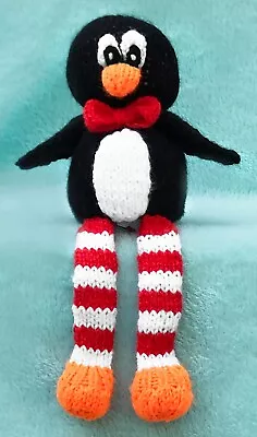 £2.99 • Buy KNITTING PATTERN - Christmas Penguin Shelf Sitter Choc Orange Cover / 28 Cms Toy