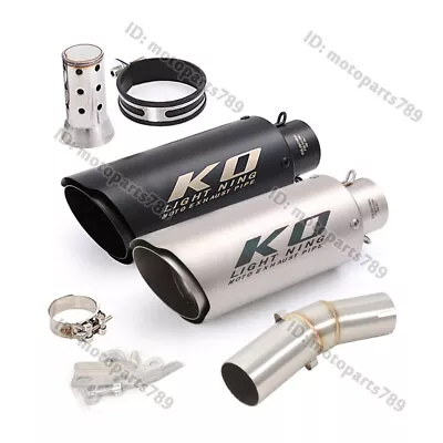 For Kawasaki ER6N ER650 ER6F EX650 2006-2011 Motorcycle Exhaust Mid Pipe Muffler • $99