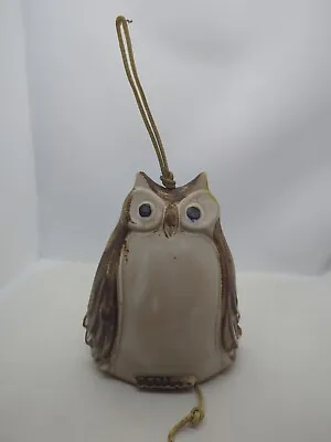 1973 Pacific Stoneware USA Vintage Owl Wind Chime/Wind Bell • $24.99