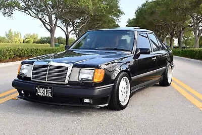 1986 Mercedes 300E Black  | 24 X 36 INCH POSTER | Classic Car • $23.99