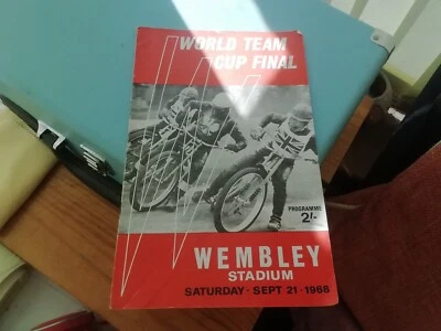 £1 • Buy Speedway Programme 1968 Wembley World Team Cup Final 