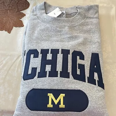 Michigan Wolverines Gray And Blue Sweatshirt XL Brand New • $39.99