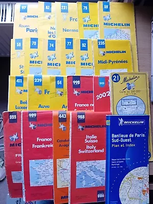 Michelin Road Maps Of France. Many Vintage Maps To Choose From • £1