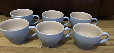 Le Creuset Stoneware 6 Grand Mugs 400ml Coastal Blue - Coffee/Tea/Soup Cup NEW • £125