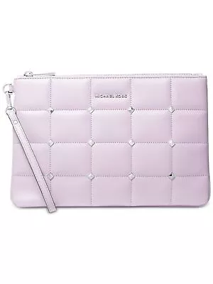 MICHAEL MICHAEL KORS Women's Purple Jet Set Quilted Logo Polyester Wristlet • $20.99