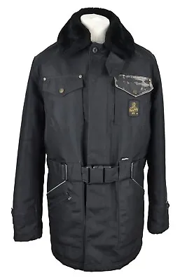 REFRIGIWEAR For Cruzcampo Black Coat Size M Mens Full Zip Parka Polyester  • £64.43
