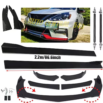 Front Bumper Lip /Side Skirt/ Strut Rods Rear Lip For Nissan Sentra Nismo • $99.99