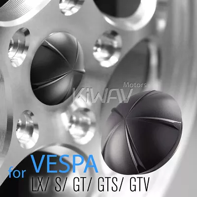 Black Cover Wheel Hub Wheel Cap Fits Vespa LX/S/ GT/ GTS/ GTV ε • $68.17
