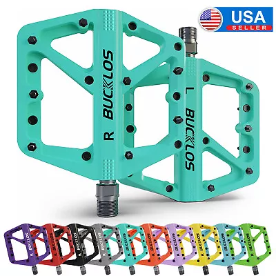 Bicycle Mountain MTB BMX Bike Cycling Bearing Nylon Flat-platfrom Pedals 9/16” • $23.49