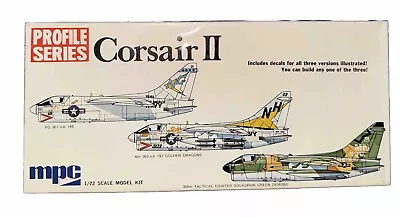 MPC 1/72 SCALE PROFILE SERIES CORSAIR II MODEL KIT SEALED Vintage New RARE • $55