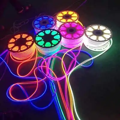 Neon Flex LED Strip RGB  Rope Light Waterproof 220V Flexible Outdoor Lighting • £179.99