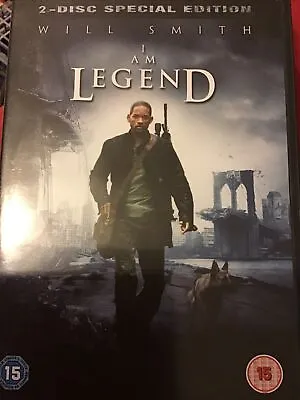 I Am Legend DVD (2008) Will Smith Lawrence (DIR) Cert 15 2 Discs Amazing Value • £2.25