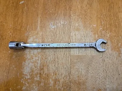 Mac Tools 9/16  Open/6PT Flex Head Chrome Combination Wrench Ugly CHLF18 • $19