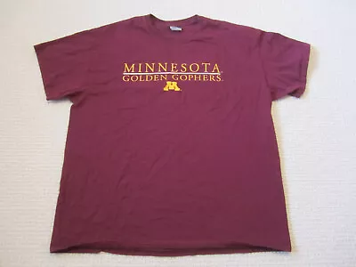 Minnesota Golden Gophers Shirt Mens Extra Large University Short Sleeve Cotton • $3.50