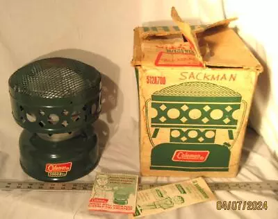 Vintage Never Fired Coleman 3500 BTU Catalytic Heater W/ Box And Papers L@@K • $49