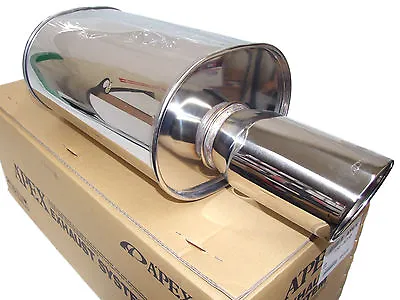 Apexi 156-A010 WS2 Universal Exhaust Muffler (Turbo 80mm Inlet 115mm Tip) • $339.88