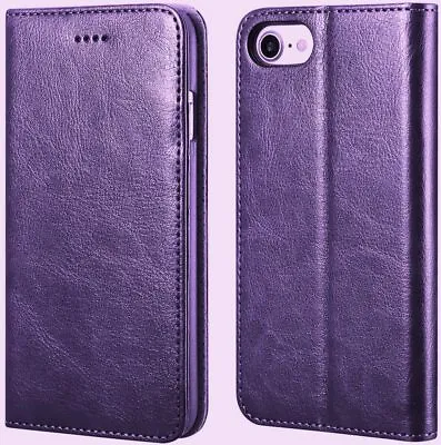 Shockproof Wallet Case For IPhone 7 8 7+ 8 Plus SE(2020) Leather Flip Cover • £5.99