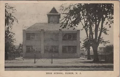 Elmer NJ - High School 1928 Vintage Salem County New Jersey Postcard • $11.89