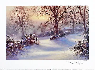 David Dipnall  Seasons - Winter  Signed English Landscape Grey Fine Art Print • £39.99