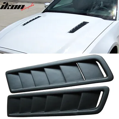 Universal Fitment Air Flow Hood Vent Scoop Bonnet Cover 2PC 20x5 Inch - PP • $39.99