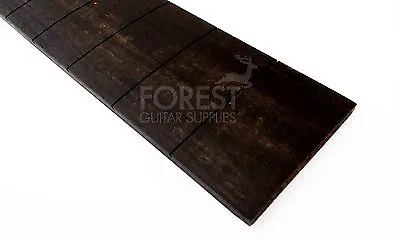 Ebony Guitar Fretboard Fingerboard 25.5   Ibanez Slotted Radius 16   • $44.03