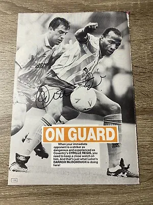 Signed Cyrille Regis Coventry City 10x7 Magazine Picture • £13.99