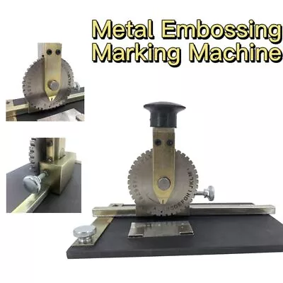 Manual Metal Embossing Marking Machine Stamping Dog Tag Embosser Machine • $121.99