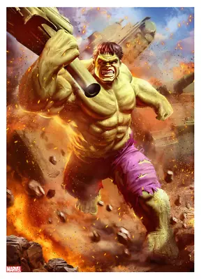 Incredible Hulk Smash Carlos Dattoli Movie Poster Giclee Print Art 13x19 Mondo • $153.99